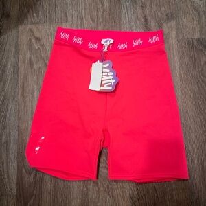 YITTY Pink Compression Shorts Moisture-Wicking Athletic